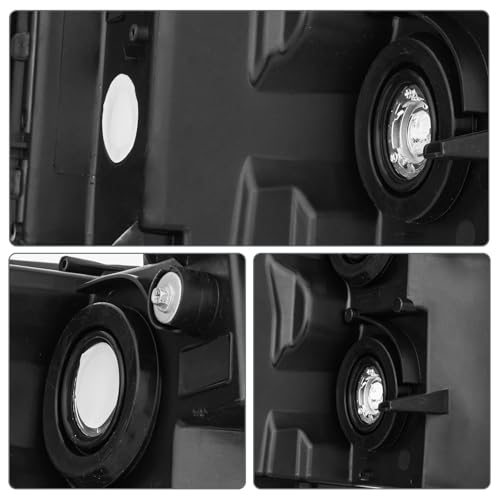 QLLUYTR Front Headlight Assembly For 2007-2013 Chevy Silverado 1500 & 2007-2014 Chevy Silverado 2500 3500 Pickup - Replacement Headlamp, Front Bumper Lights by QLLUYTR - Image 4