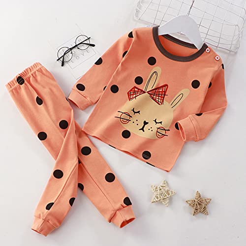 Pijamas macios para meninas e meninos com estampa de desenhos animados e manga comprida para criança