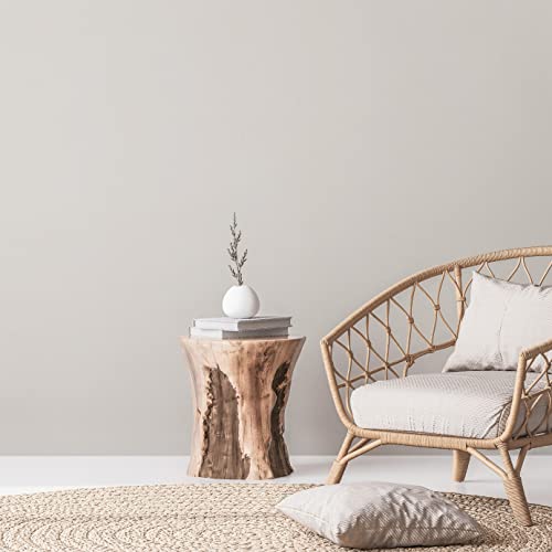 A.S. Création Nachhaltige Tapete Hellgrau Weiß - Natural Living 386626 - Vliestapete Vintage Uni - 10,05x0,53m Made in Germany