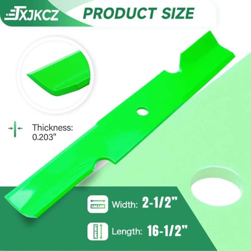 482877 48110 481706 High Lift Mower Blades Fit for 48" Deck Scag Freedom Z Liberty Z Tiger Hustler FasTrak Raptor Bad Boy CZT Elite Lawn Mower Replace OEM 038-5350-00 6 Pack by JXJKCZ - Used condition - Image 2
