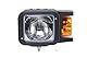 HELLA 1EA 007 108-011 Halogen-Hauptscheinwerfer - 12/24V - Referenzzahl: 10 - Anbau - Lichtscheibenfarbe: gelb - vorne links