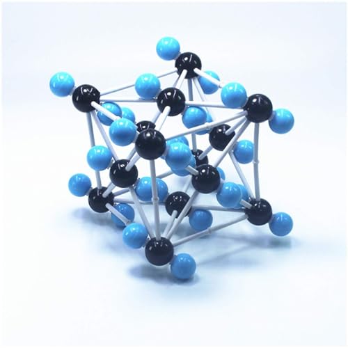Modelo de estructura molecular didáctico con base de madera resistente 4