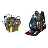 Dewalt 33 Pocket Lighted USB Charging Tool Backpack + CLC Custom Leathercraft 53 Pocket Lighted Tech Gear Backpack Bundle