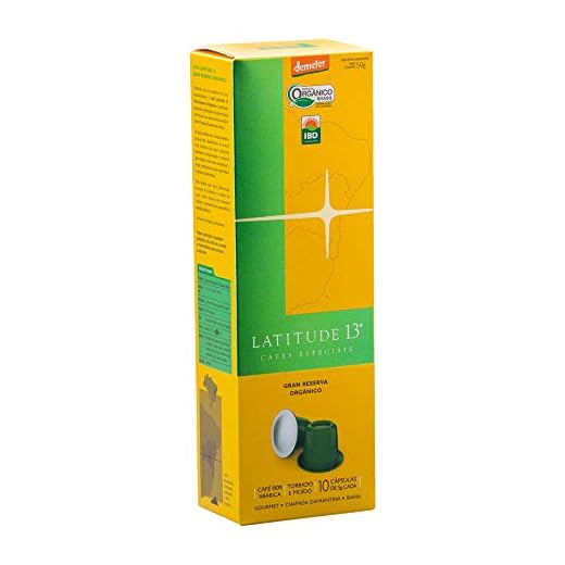Latitude 13 Cápsulas De Café Orgânico Gran Reserva Orgânico Compativel Com Nespresso Contém 10 Cápsulas