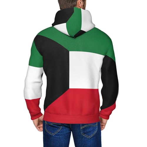 Sweat à capuche Koweït homme à cordon fermeture éclair solide