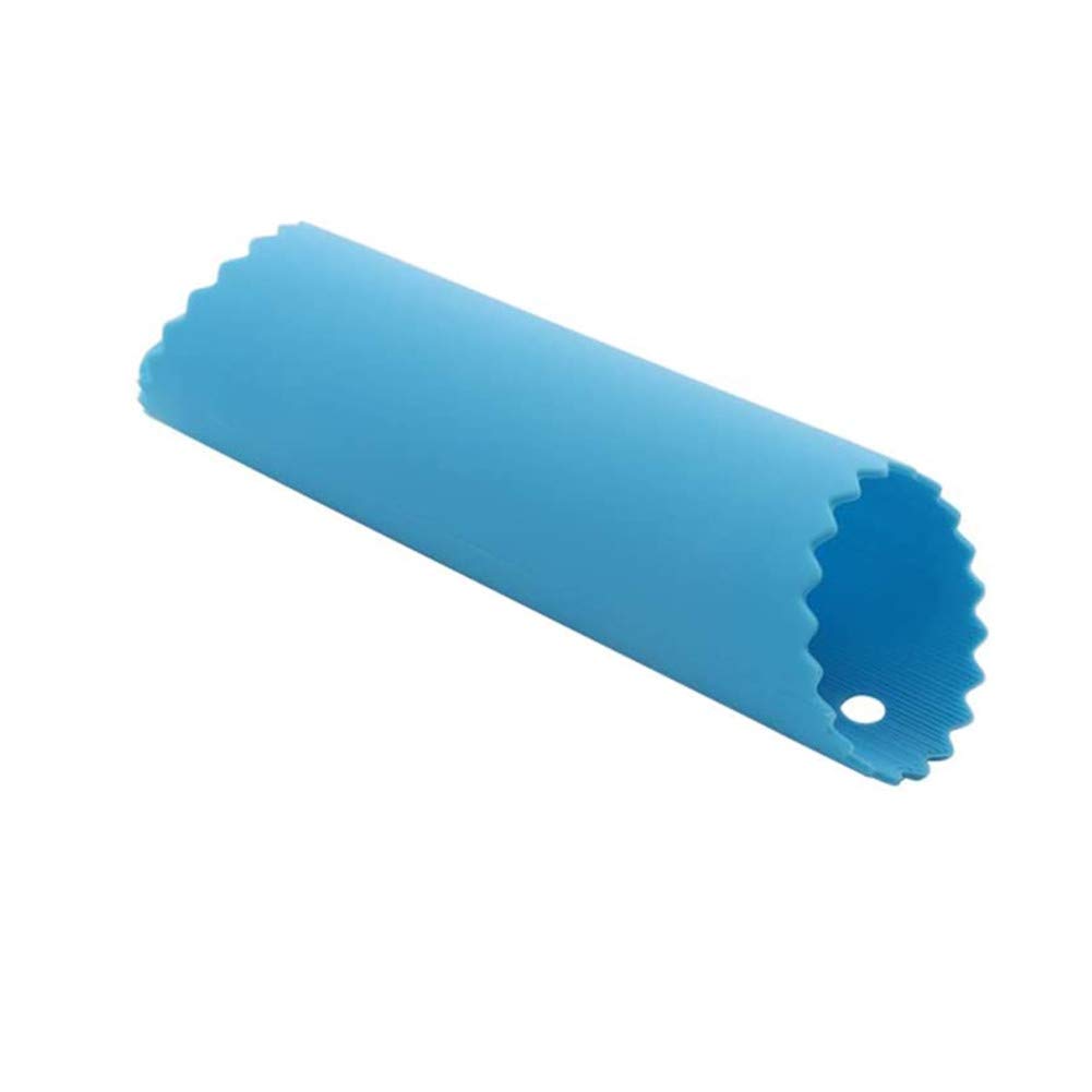 Rodillos de tubo pelador de ajo de silicona, removedor de piel, rodillo de ajo para herramientas útiles de cocina (azul, verde) 4