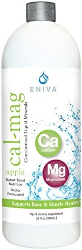 Liquid Ionic Calcium Magnesium Supplement (32oz) Healthy Bones, Hair, Nails and Body. Doctor Formulated. Zero Calories. Zero Sugar. by Eniva Health.