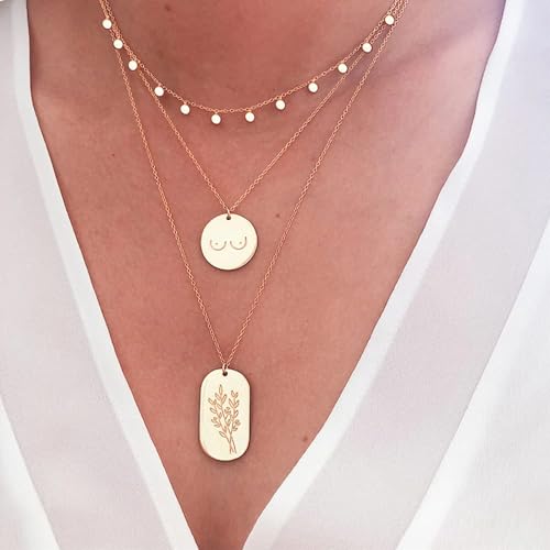 Collier carré véritable pour femmes, le cadeau idéal avec sa chaîne lumineuse - 2