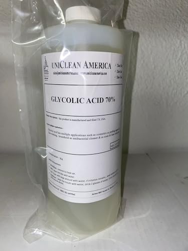 Glycolic Acid 70% - High Purity - Made in USA - Size: 16 fl oz