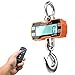 2000kg/4000lbs Industrial Crane Scale, Aluminum Alloy Hanging Scale w/Remote Control, Rechargeable Industrial Crane Scale w/Large LED Display