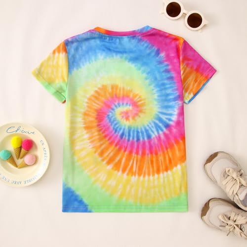 Image of Its Me Hi Im The Birthday Girl Shirts Kid Girl Birthday T-Shirt Outfit B-Day Party Tie Dye Short Sleeve Tee Top 6-12Y
