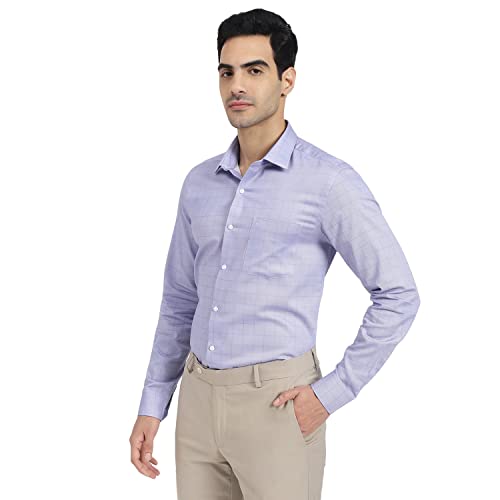 Image of Arrow Men Slim fit Cotton Printed Long Sleeves Cutaway Collar Shirt