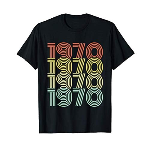 1970 año cumpleaños vintage regalo de cumpleaños Camiseta