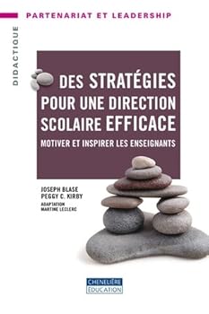 Paperback STRATEGIES POUR UNE DIRECTION SCOLAIRE EFFICACE [French] Book