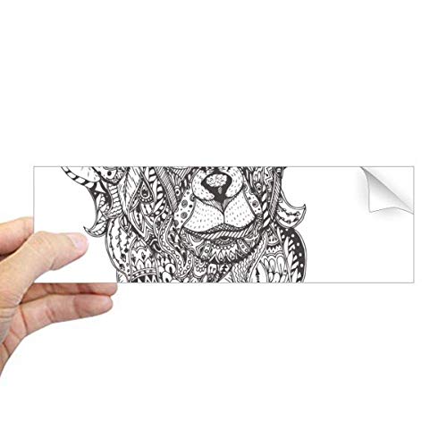 Adhesivo de boca de mono rectangular DIYthinker con vinilo de alta durabilidad exterior 2