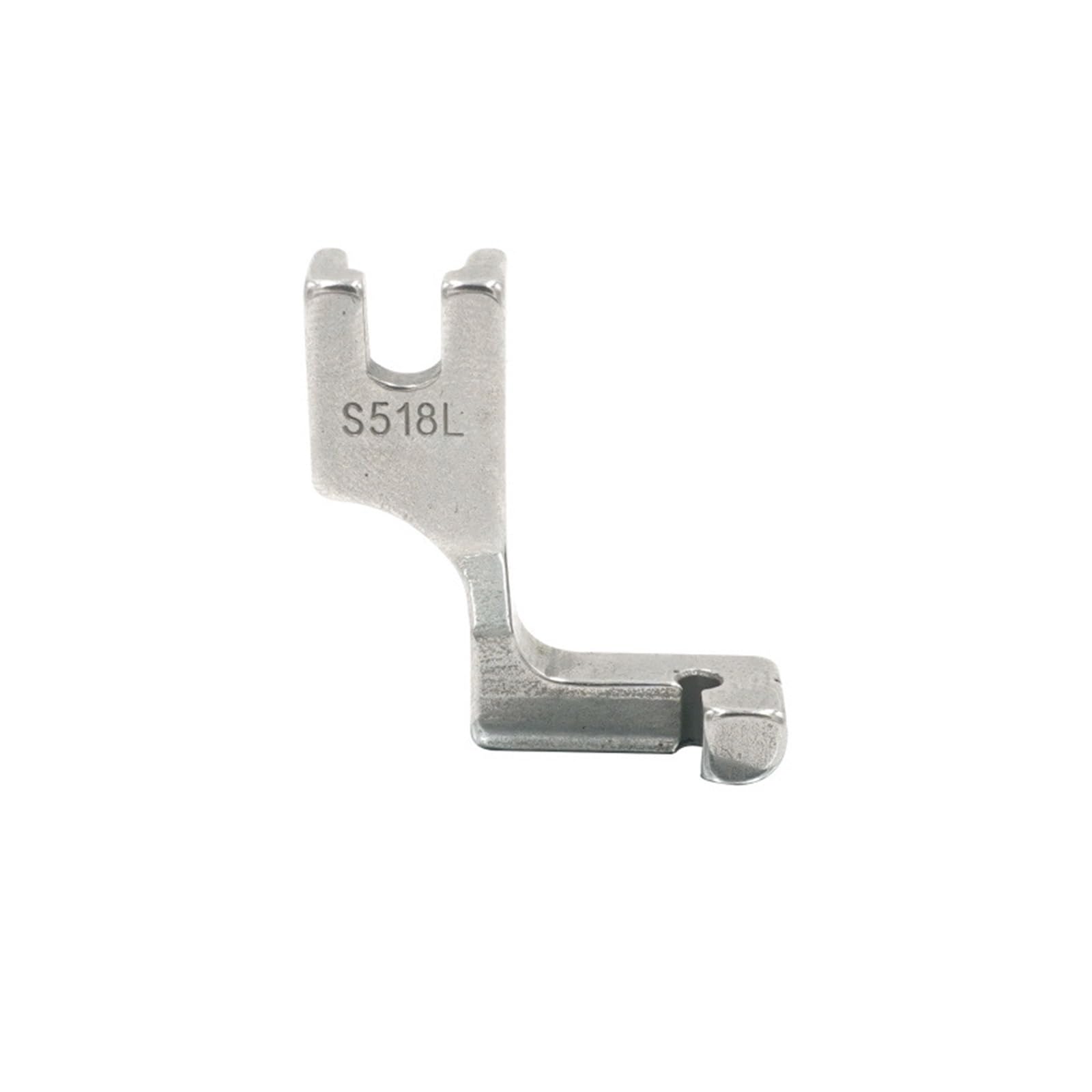 Machine à coudre industrielle : lot de 10 pieds-de-biche S518L point noué acier plat