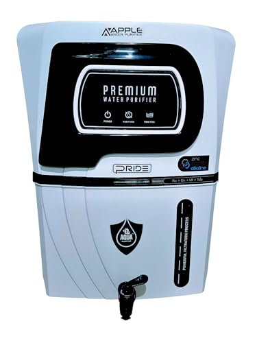 The 1 Aqua Purifier Apple Pride White Automatic RO UV UF TDS Controller Water Purifier with Zinc Copper Alkaline Filter | Smart LED Display | Complete Pre Filter Set and Installation Kit Free