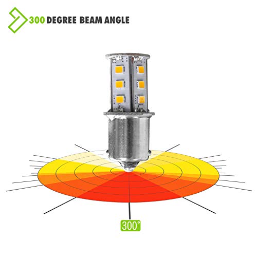 Leisure Led 10 Pack Rv Led Light Bulbs 300Lm Natural White 4000K 1156 1141 1003 1073 Ba15S 18 Smd Led Replacement Light Bulbs For Rv Indoor Lights 10-30V (Natural White 4000K, 10-Pack) #TOP5