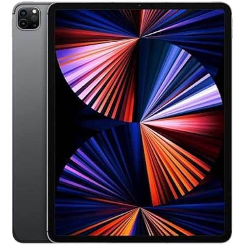 Apple 2021 iPad Pro 12.9-inch, Wi‐Fi + Cellular, 256GB - Space Gray (Renewed)