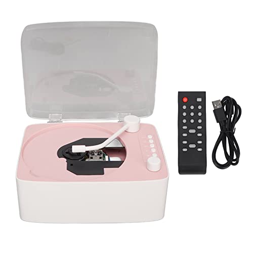 Gavigain Portable CD Player with Remote Control Unit Music Player Support AUX USB Audio Speakers Cute CD Music Player with Dust Cover