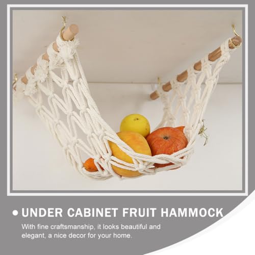 Hamaca de algodón hecha a mano colgante de macramé con accesorios 7