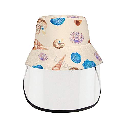 Lplpol Unisex Zonnehoed voor volwassenen en tieners, Vishoed, Gezichtshoofd, YX-435 Fan Shan'Hu Canvas Emmer Hoed voor Anti-UV Zomer Opvouwbare Strand Zee Vakantie Vermijd Spitting