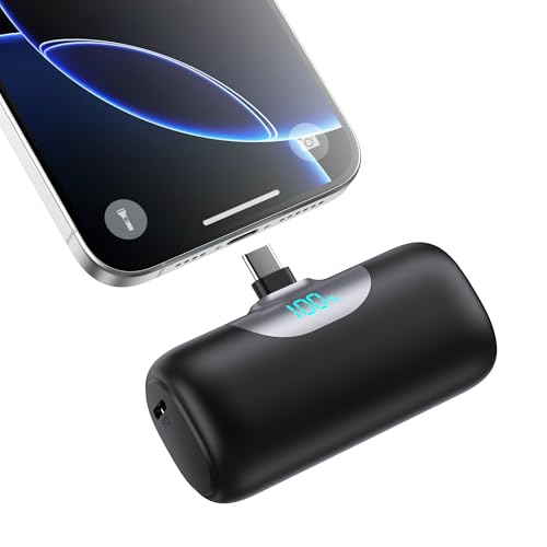 Power Bank USB C 5500mAh, Mini Powerbank Klein Aber Stark 22.5W PD 3.0 Schnelles Aufladen Tragbares Externer Akku mit LED Display Kompatibel mit iPhone 17/16/15 Serie, Samsung S25/24, Huawei usw Power Bank USB C 5500mAh, Mini Powerbank Klein Aber Stark 22.5W PD 3.0 Schnelles Aufladen Tragbares Externer Akku mit LED Display Kompatibel mit iPhone 17/16/15 Serie, Samsung S25/24, Huawei usw