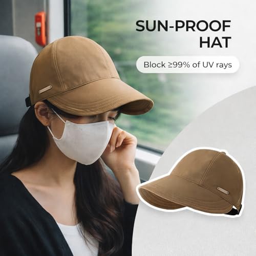 Image of HSR Women Wide Brim Sun Hat | Versatile Casual Sunshade Bucket Hat for Women | UV Protection Summer Cap