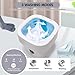 Portable Mini Washer Machine, 15L Collapsible Travel Mini Washer and Dryer Combo, Portable Washing Machine and Dryer for Apartment (Grey)