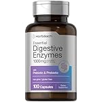 Horbäach Essential Digestive Enzymes | 100 Capsules | Enzyme Blend for Men & Women | Non-GMO & Gluten Free Supplement