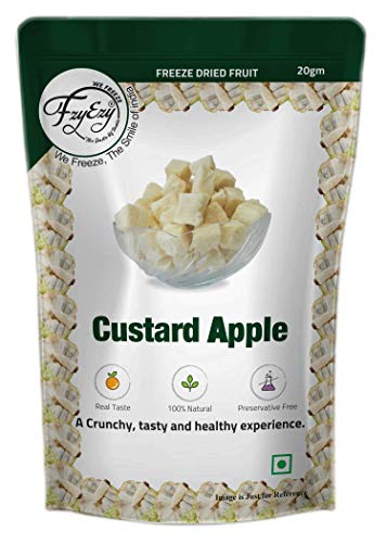 Image of FzyEzy Healthy Dried Fruits Candy /Chips /Slices | High Dietary Fibers & Antioxidant| Boosts Digestion| Good Snacks for Kids & Adults pack of 1 (Custard Apple)(20gm)