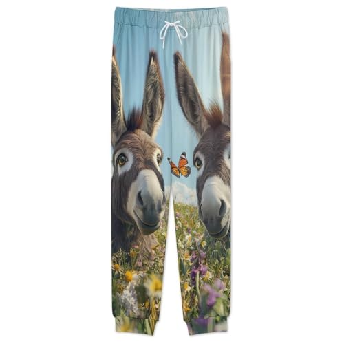 Donkeys Farm Pajama Set Long Sleeve Lounge Sets Sleepwear 2 Pjs Nightwear for Men Women 5