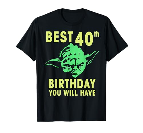 T-shirt Star Wars Yoda Best la solution idéale pour fêter ses 40 ans avec style
