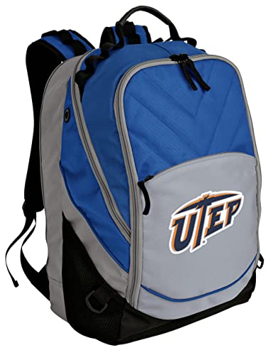 Image of Broad Bay UTEP Miners Backpack | Official UT El Paso Logo, Padded Laptop Computer Section, Premium 600D Nylon Fabric