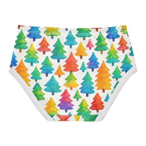 Joisal Cotton Toddler Girls Underwear Colorful Cute Trees Panties Little Girl Animals Briefs Kids Undies 2t2