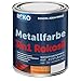 Produktbild Metallfarbe ROKOSIL - 0,7 Kg in Weiss - Seidenmatt - 3in1 Metallschutzlack inkl. Grundierung, Rostschutz & Deckfarbe