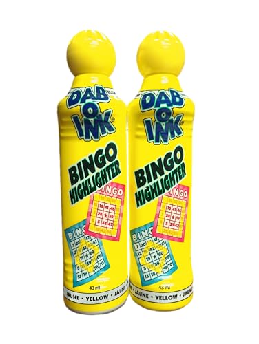 Dab O Ink Yellow Highlighter Bingo Dauber- Set of Two