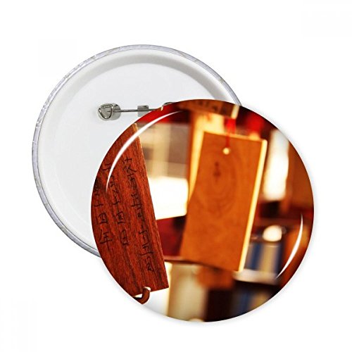 Badge bouton rond Chine Style décoration vêtement broche carte bénédiction XXL