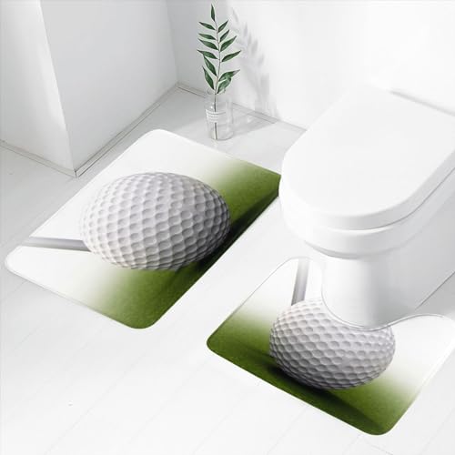 Tapis de bain absorbants en microfibre noir lot de 2 douche