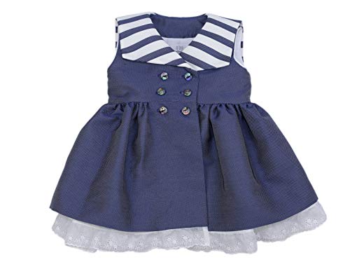 MI HIJA Y YO Kleid mit Seemannausschnitt (ab 6 Jahren bis 8 Jahre)., blau, 4 Jahre Cover