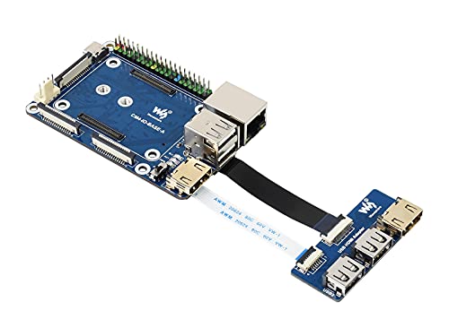 TOP1 Compute Module 4 Raspberry Pip̊{IȊg{[hANZTpbNAiCM4-IO-BASE-A + USB HDMIA_v^jAFFC葽USBHDMIRlN^A苭͂ȋ@\