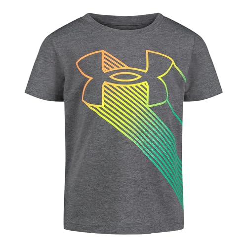 Image of Under Armour Boys' Short Sleeve Logo Graphic T-Shirt, Lightweight & Breathable, Relaxed Fit