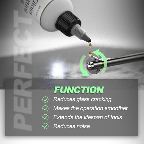 premium 4 oz stained glass cutting oil for glass cutter tile cutter oil for all glass cutting tools bottle cutting supplies glass repair and more