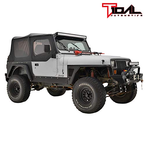 Tidal Armor Rear Corner Guard Black Textured Fit For 87-95 Wrangler Yj #TOP4