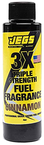 JEGS Cinnamon Fuel Fragrance | 4 Ounce Bottle | Compatible With Gasoline, Alcohol, Methanol, Nitromethane, and Diesel Fuels