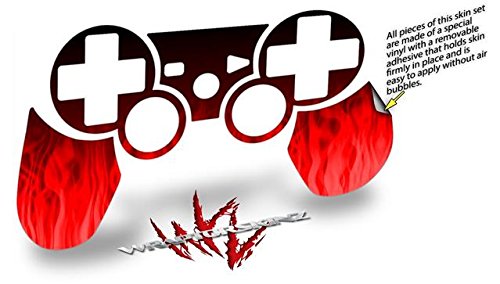 Wraptorskinz Fire Red Decal Style Skin Compatible With Sony Ps3 Controller (Controller Not Included) #TOP2