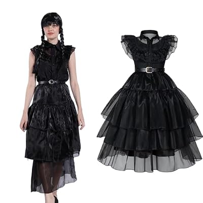 Carnavalife Disfraz Miercoles, Addams Niña, Disfraz Wednesday Addams Mujer,Disfraz Addams Niña Vestido Wednesday Addams (L, Vestido Miercoles Baile Adulto) | Ya disponible en tu tienda friki favorita! En mundofriki.es! Carnavalife Disfraz Miercoles, Addams Niña, Disfraz Wednesday Addams Mujer,Disfraz Addams Niña Vestido Wednesday Addams (L, Vestido Miercoles Baile Adulto) | Ya disponible en tu tienda friki favorita! En mundofriki.es!