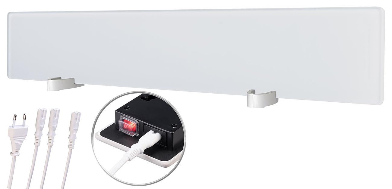Sichler Haushaltsgeräte Anti Schimmel Heizung: 2er-Set Infrarot-Schimmelentferner aus Glas für Wand & Bad, chemiefrei (Anti Schimmel Infrarot, Infrarotheizungen, Heizkörper)
