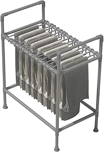 Cintre pour pantalons à 15 crochets pour un rangement vertical