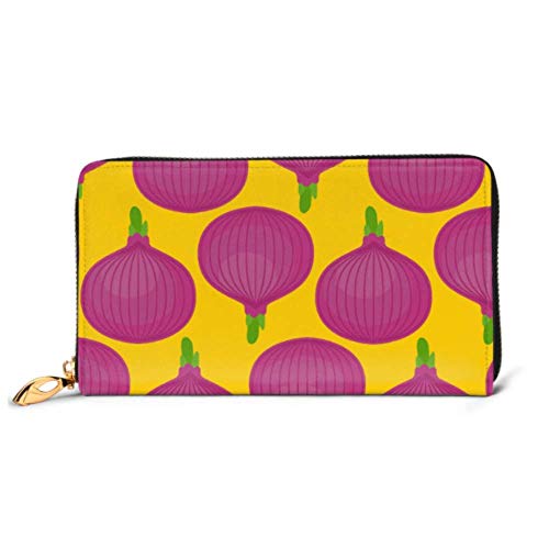 Preisvergleich Produktbild JHGFG Mode Handtasche Reißverschluss Brieftasche Rote Zwiebeln Zwiebeln Telefon Kupplung Geldbörse Abendkupplung Blockieren Leder Brieftasche Multi Card Organizer